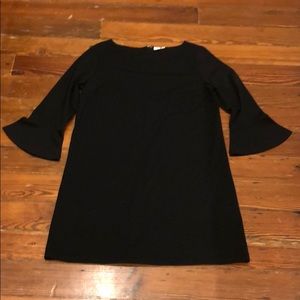 Gap Black Bell Sleeve Dress